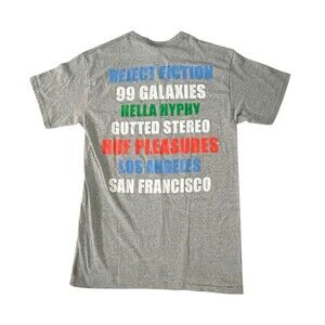 NWT Huf X Pleasures Men’s M Gray T-Shirt Street Wear Hip Hop Style